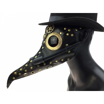 $16.90 • Buy Costume Mask Steampunk Plague Doctor Masquerade Party Long Nose Raven Halloween