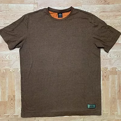 Oakley Iridium Grid Shirt Orange/Brown Men’s Large R&D Holo Patch Rare /Sold Out • $25