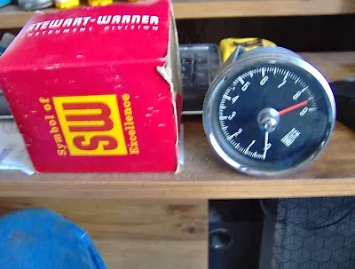 Vintage 1960s 1970s NOS STEWART WARNER 9000 Rpm Tach Tachometer Gasser • $400