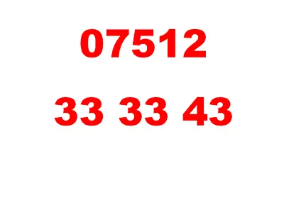 ***02 New Easy Golden Vip Mobile Number 07512 333 343 Pay-as-you-go Sim Card*** • £25