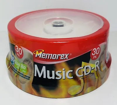 New Memorex CD-R 30 Pack Blank Music Discs 40X80 Minute 700MB Sealed (b2) • $23
