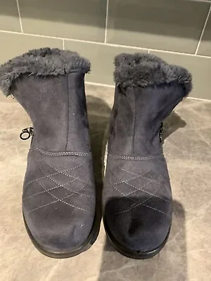 Ladies Cotton Traders Fur Lined Boots Size 4 Super Con • £7.50