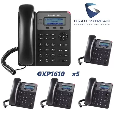 5 Pack Lot Grandstream GXP1610 VoIP IP Phone 3 Way Conferencing 1 SIP 2 Call • $204.99