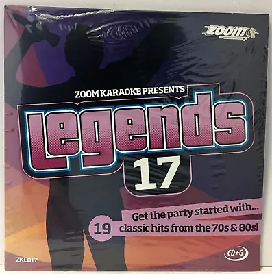 Zoom Karaoke Legends Series CD+G - Vol. 17 - Supertramp ELO 10cc Phil Collins • £3.95