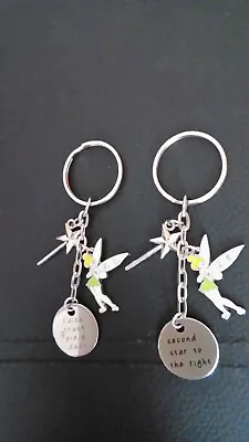 £5.99 • Buy Tinkerbell Keyring Fairy Enamel Bag Charm Pixie Dust Key Chain Gift
