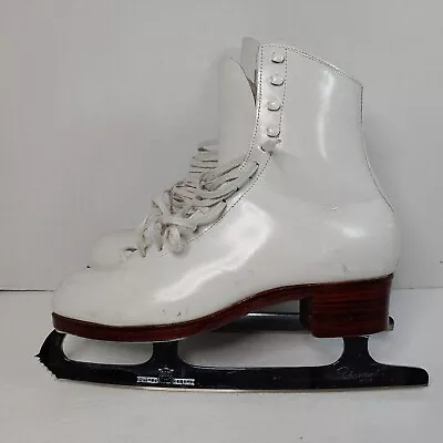 Vintage Harlick Pro Deluxe Women’s Figure Skates Sz 9.5 AAA MK Pro Model Blades • $290