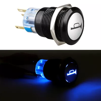 12V Φ19mm Momentary LED Marine Car Stainless Horn Push Button Light Switch • $11.11