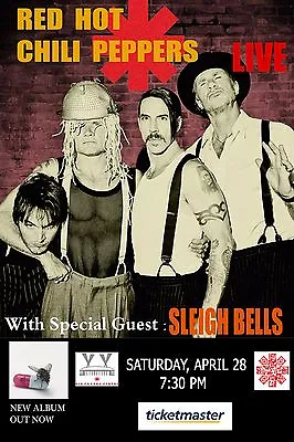 $17.41 • Buy Red Hot Chili Peppers / Sleigh Bells 2012 Toronto, Canada Concert Tour Poster 