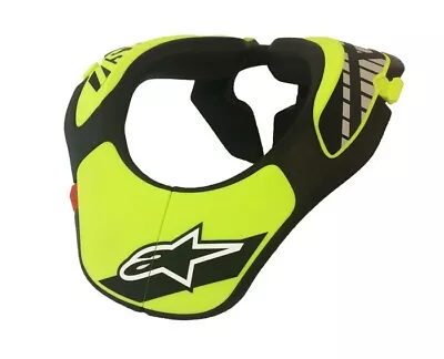 Alpinestars Kids Youth Neck Support Black Yellow Brace Motocross Mx Bmx Mtb New • $136.84