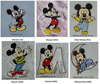 Mickey Mouse Designs (A) - Embroidered & Personalised Fleece Baby Blanket • £16.95