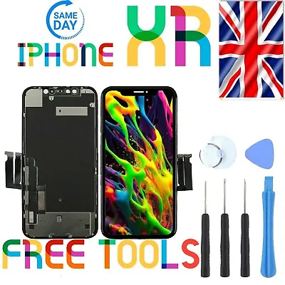 For Apple IPhone XR Replacement Lcd Screen Display Digitizer Black And Free Tool • £11.99