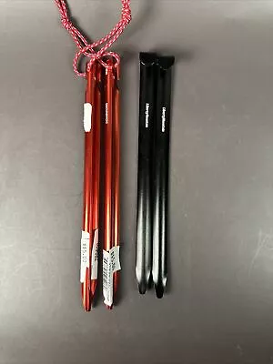 Lot Of 7.5” Tent Stakes -  MSR Groundhog Ground Hog Red And Liberty Mountain  • $8.40