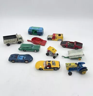 1960's/70's Vintage Lesney Matchbox Corgi Vehicles Lot For Repair Restoration • $29.99