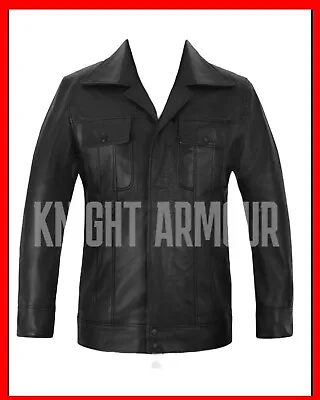 Elvis Presley Genuine Lambskin Black Leather Halloween 🎃 Suit • $249.95