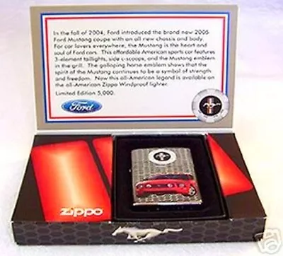 Rare 2005 Limited Edition Ford Mustang Zippo Lighter Only 5000 Made • $142.19