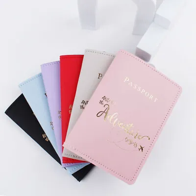 $5.05 • Buy Simple Fashion Passport Holder World Map Slim  Personalized Wallet PU Leather-,o