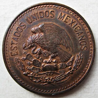 Decent Mexico 1946 Bronze Twenty 20 Centavos Coin (km# 439) • $1.79