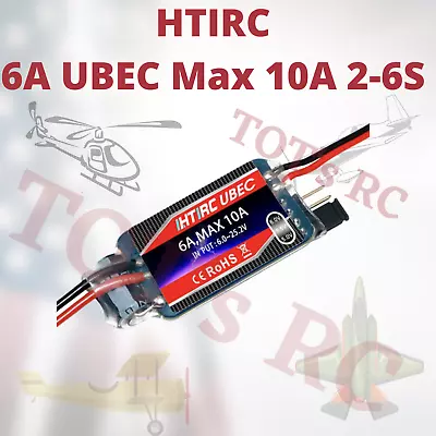 HTIRC UBEC 6a Max 10a  Input 6v-25v 2-6s UBEC Output 5v-5.5v-6v • $15.59