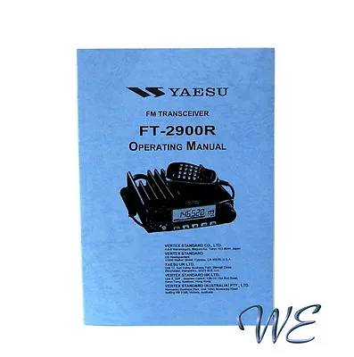NEW Yaesu FT-2900R Operating Manual Book In English • $5