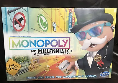 Monopoly For Millennials Edition Board Game (NEW SEALED) Free Shipping! • $20