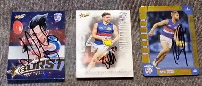 AFL Western Bulldogs Signed Cards • $30
