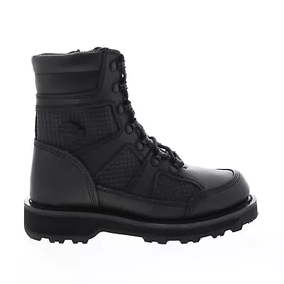 Harley-Davidson Lensfield 7  Lace D93771 Mens Black Motorcycle Boots • $85.99