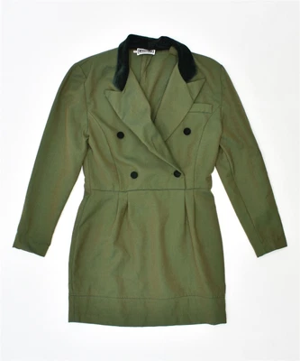 £15.45 • Buy LUISA SPAGNOLI Womens Double Breasted Sheath Dress IT 44 Medium Green FD07