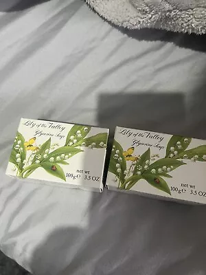 £35 • Buy CRABTREE + EVELYN LILY OF THE VALLEY GLYCERINE SOAPS 100g, X2 RARE