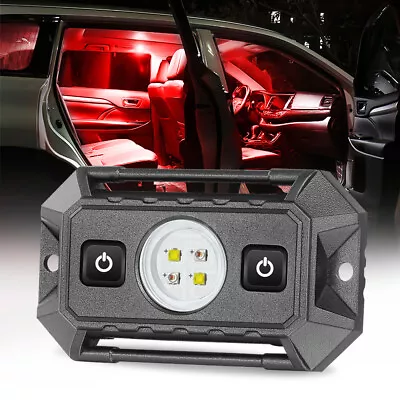 RED White Car Interior LED Dome Map Reading Light Roll Bar Cage Mount Switch UTV • $23.99