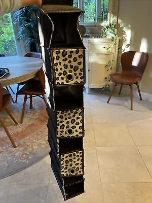 Laura Ashley Leopard Shoe Caddy Closet Organizer • £9.63