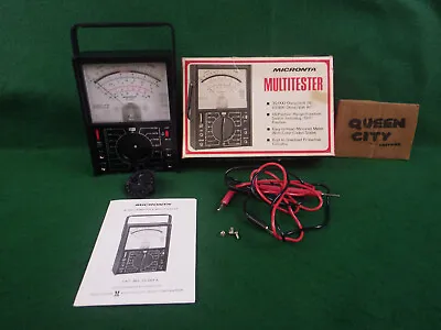 Vintage Micronta 22-203A Multimeter/VOM W/box Needs Knob Repair Radio Shack • $15