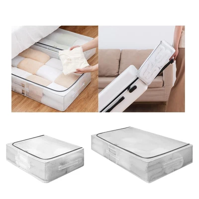 £15.23 • Buy Foldable Underbed Storage Bags Organizer Bins Seasonal Clothing Box Clothes