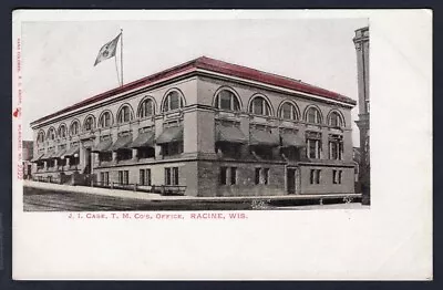 RACINE WI-Wisconsin C1902-05 J.I. Case T.M. Company's Office. Farming. Postcard • $8.99