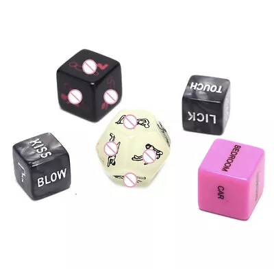 5 X Adult Love Dice Glow Sex Dice Position Dice Love Game Toy Couple Foreplay • £4.99