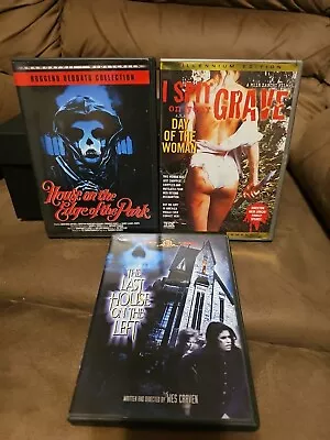 Horror Dvd Lot Of 3 Last House On The Left I Spit On Your Grave Exploitation  • $35