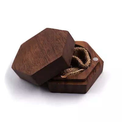 Personalized Custom Vintage Wooden Ring Box For Wedding Proposal Engagement • $9.99