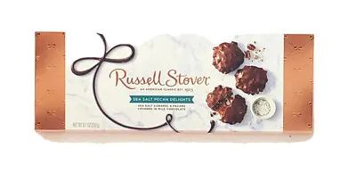 $10.85 • Buy Russell Stover Sea Salt & Milk Chocolate Caramel & Pecan Delights Gift Box 8.1oz