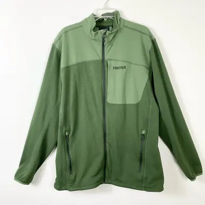 Marmot Men’s Green Contrast Full Zip Outdoors Jacket Size XXL • $50