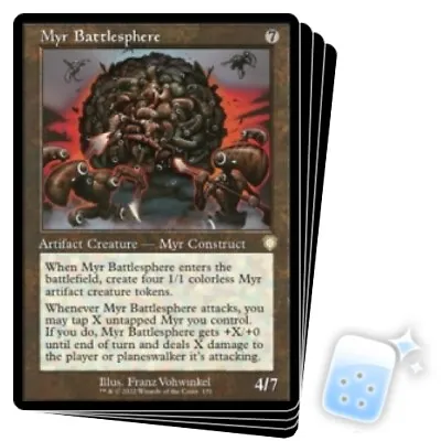 MYR BATTLESPHERE X4 The Brothers' War: Commander Magic MTG MINT CARD • $2.79