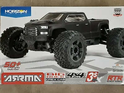 Arrma Big Rock 4X4 V3 3S BLX 1/10 RTR Brushless Monster Truck Blk ARA4312V3 New! • $339.99