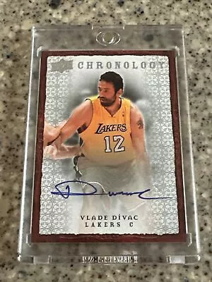 2007-08 NBA Chronology #94 On Card Auto Vlade Divac-Los Angeles Lakers  • $20