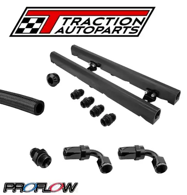 PROFLOW LS2/LS3 FUEL RAIL KIT Includes Fittings And Braided Nylon Hose E85 Comp • $289