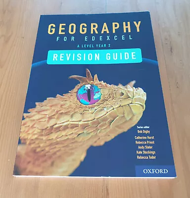 Geography For Edexcel A Level Year 2 Revision Guide By Bob Digby PLUS WORKBOOK 4 • £14.95