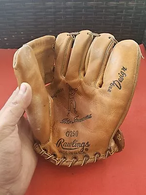 VTG Rawlings Baseball Glove Tito Francona Pro Design Model G250 Left Hand Used • $14.99