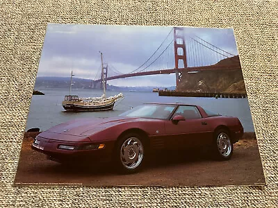 Impact Images 1993 Chevy Corvette LT1 40 Anniversary Ruby Red 16 X20  Poster • $35