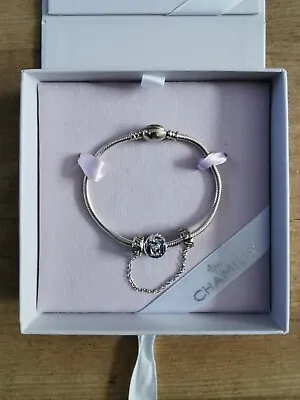 Chamilia Sterling Silver Bracelet And Safety Chain  • £39.99