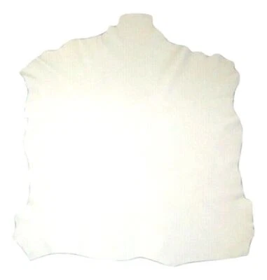 $12.79 • Buy Thin 1.5 Oz Pure White Kidskin Goatskin Leather Hide Dollmaking - Seconds