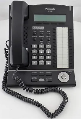Panasonic KX-T7633-B 24-Button 3 Line Corded Phone Used • $29.99