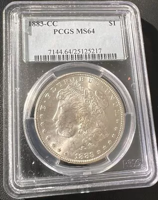 1883 Cc💎gem Pcgs Ms64 Morgan Silver Dollar  • $403