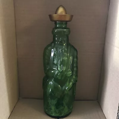 Vintage Anchor Hocking Green Glass Poland Springs  Moses  W/cap • $29